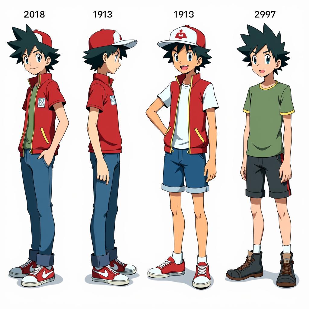 Ash Ketchum Through the Years