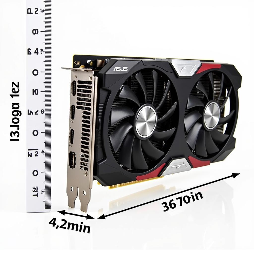 Compact form factor of the ASUS 1060 6GB Dual Fan