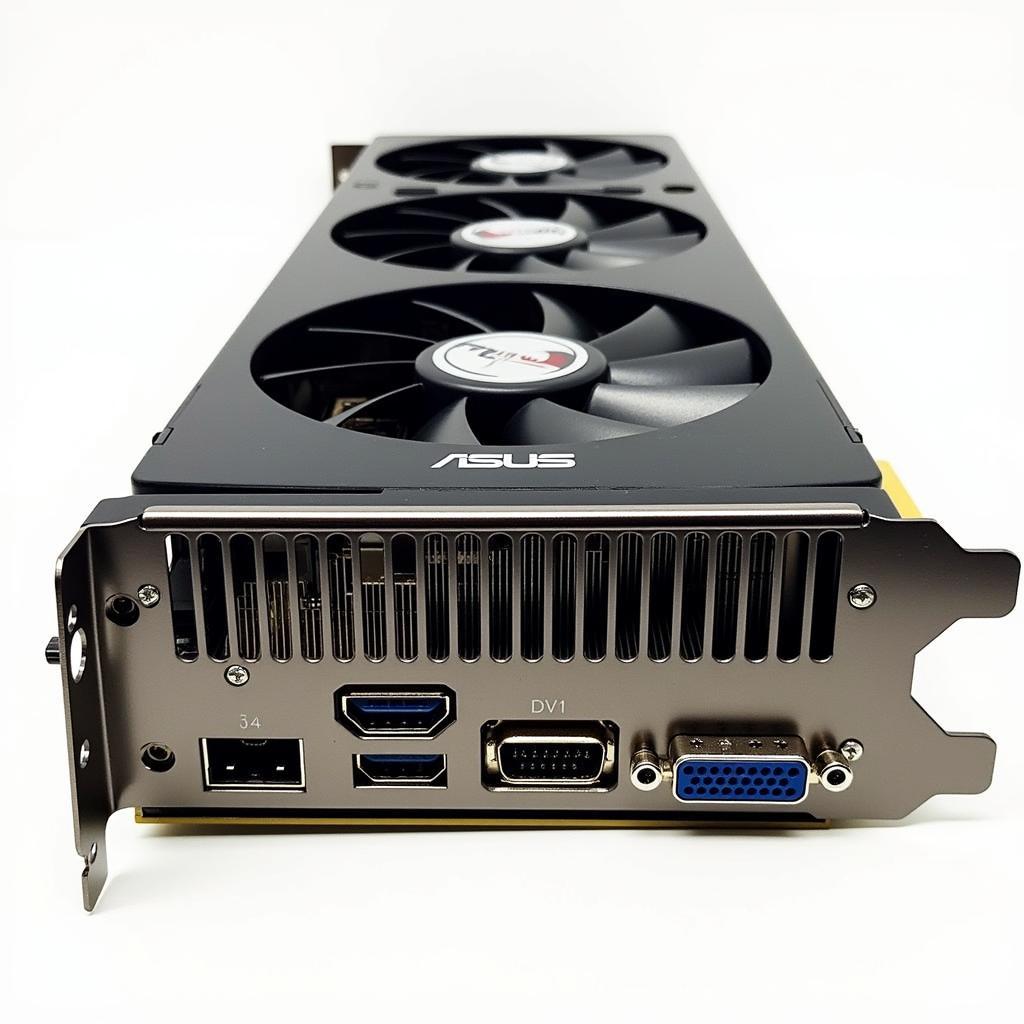 Display connectivity options of the ASUS 1060 6GB Dual Fan