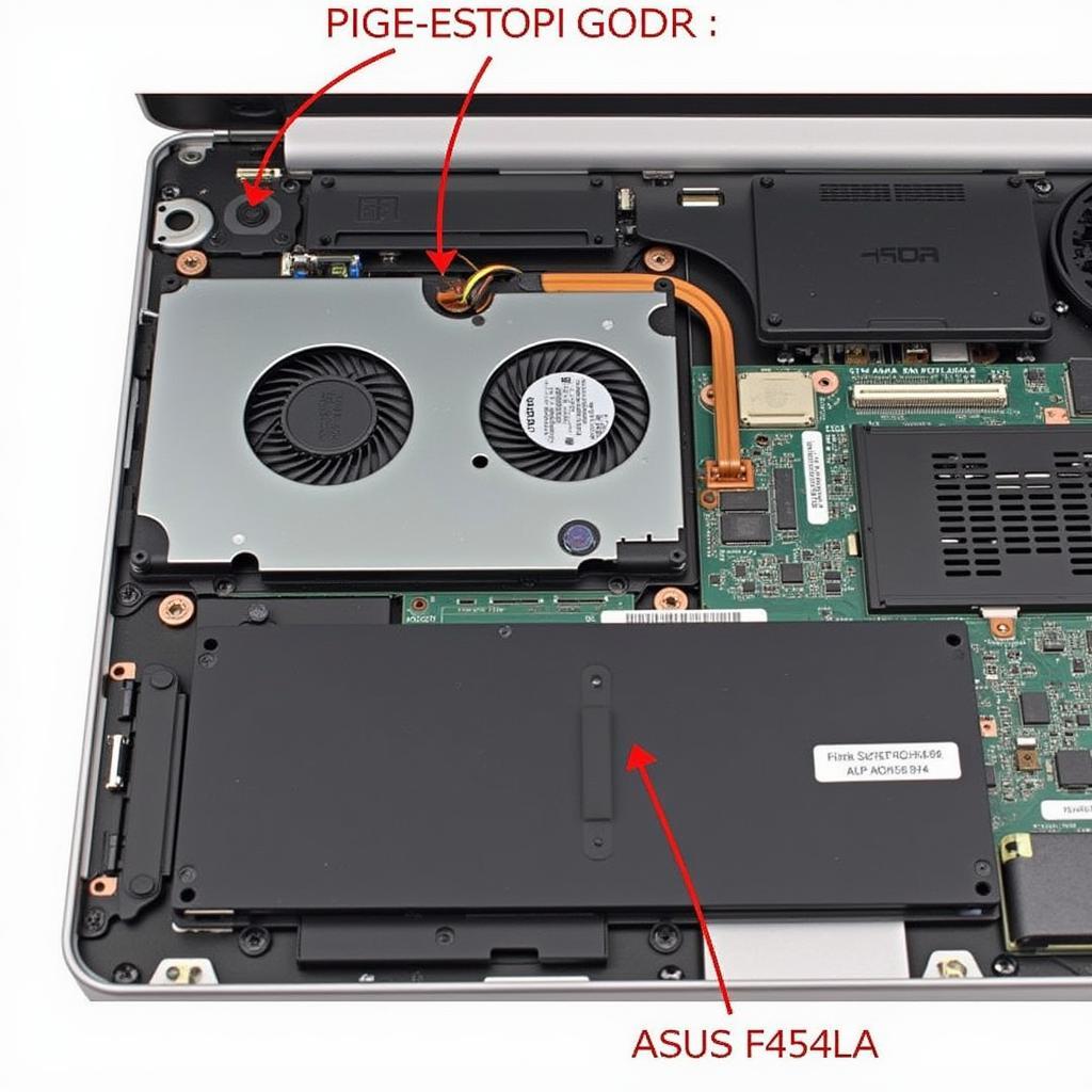 Asus F454LA CPU Fan Location