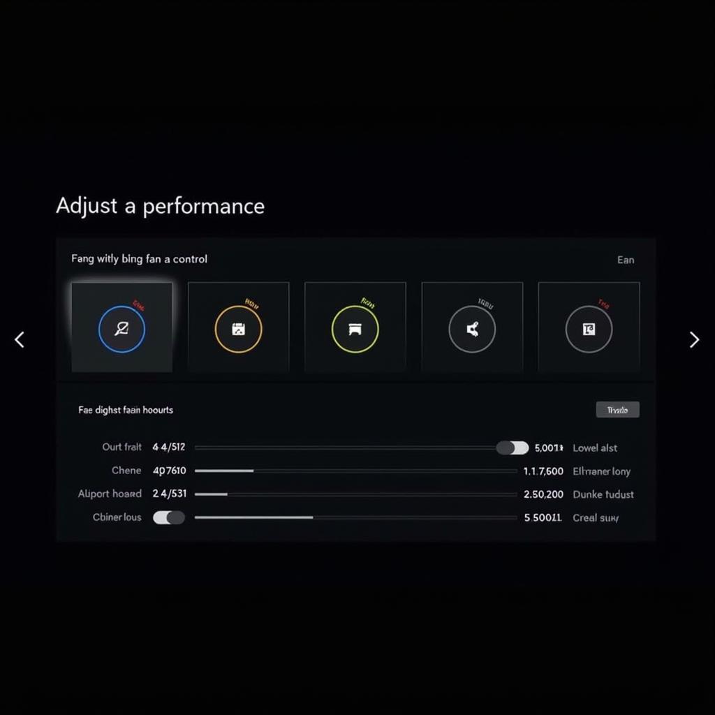 Fan control options within the ASUS Gaming Center software