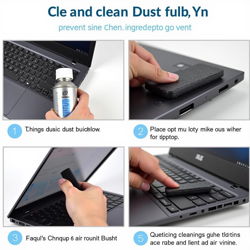 Cleaning the vents of an Asus GL703GM laptop