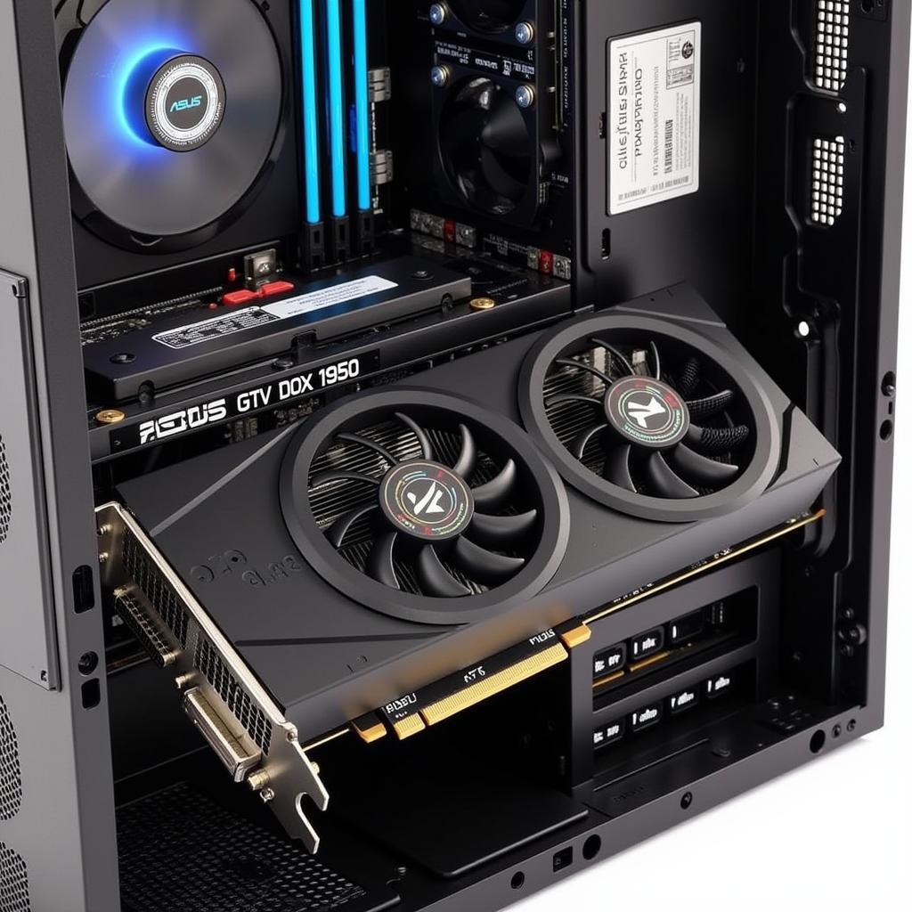 ASUS GTX 1050 Dual Fan Inside PC