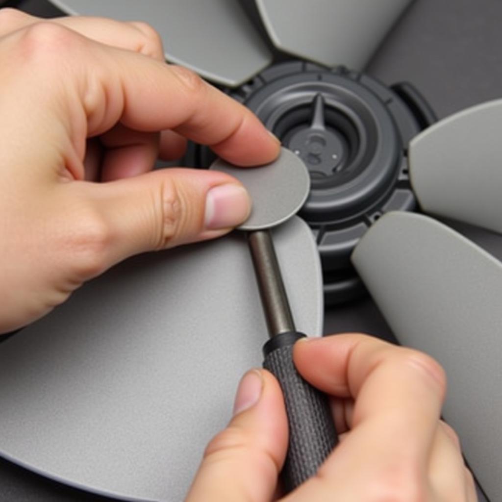 Attaching Fan Blades