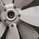 Attaching fan blades to the motor shaft