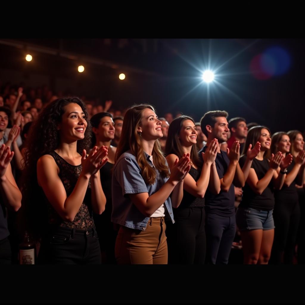 Audience giving standing ovation to Cosi Fan Tutte