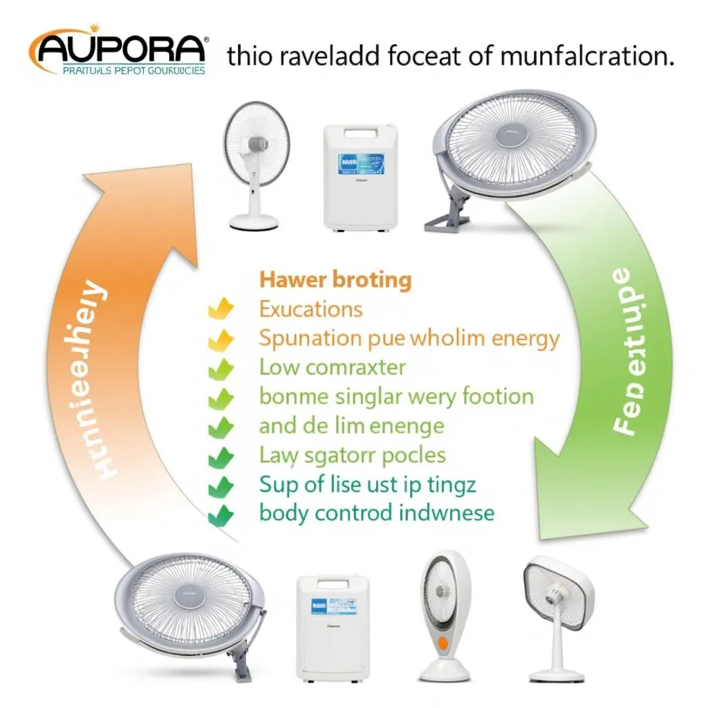 Aurora Dual Ring Fan with Energy-Efficient Operation