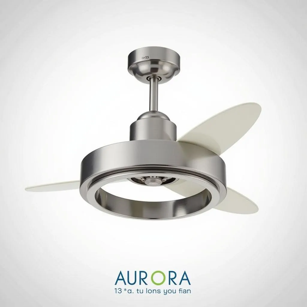 Aurora Dual Ring Fan with a Modern Design