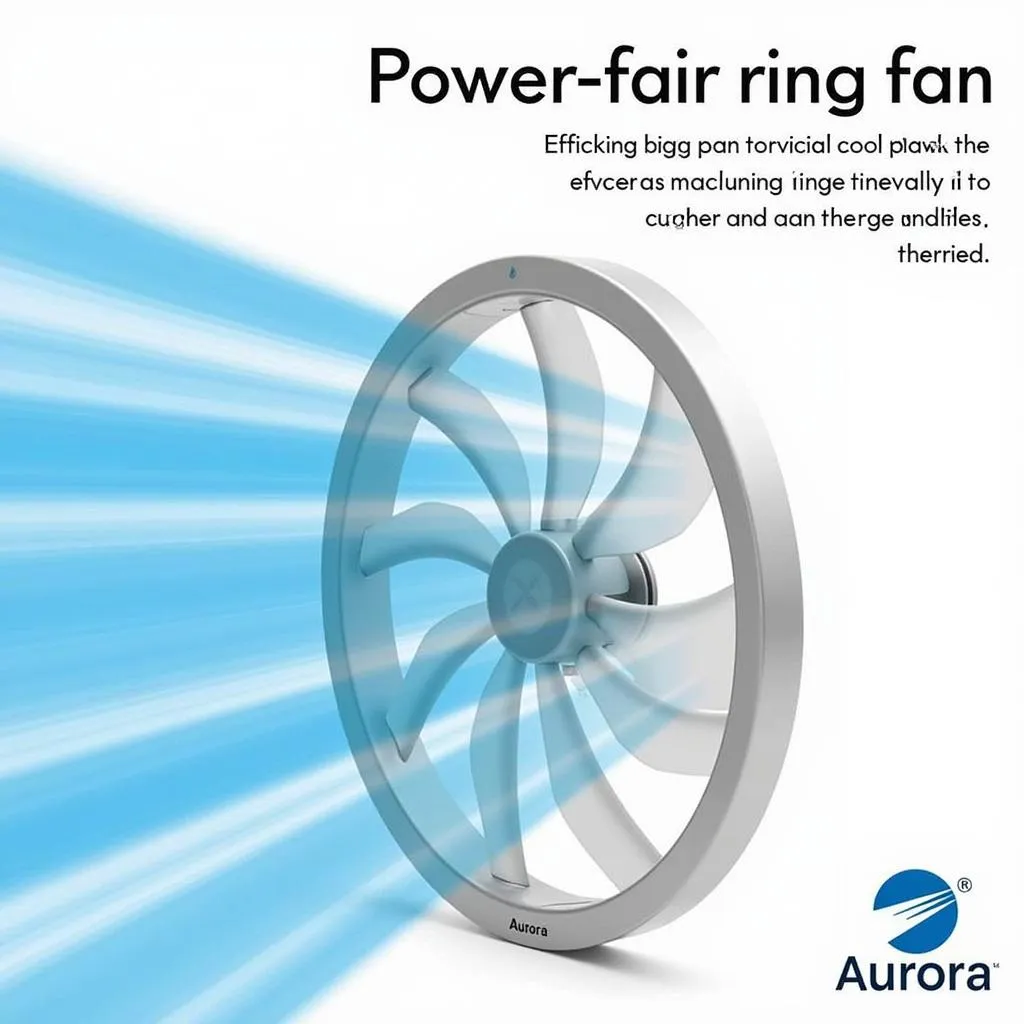 Aurora Dual Ring Fan with Powerful Airflow