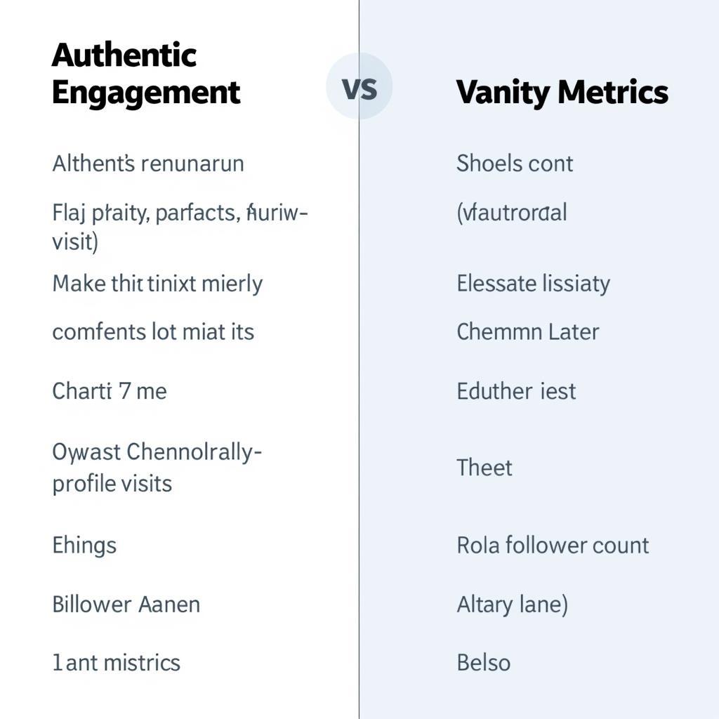 Authentic Engagement vs. Vanity Metrics