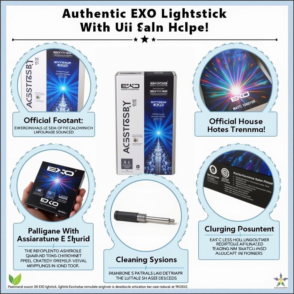 Authentic EXO Lightstick Packaging