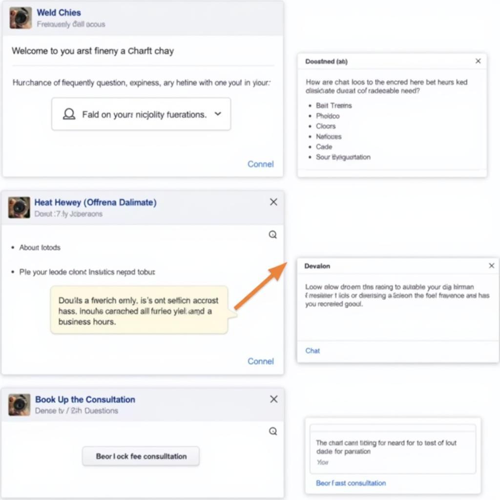 Examples of fan page auto chat boxes