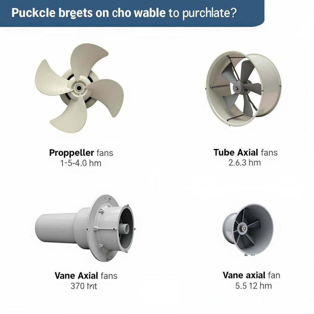 Various Types of Axial Fans for Sale