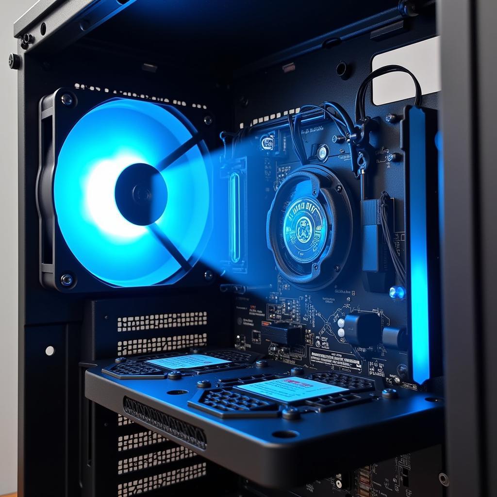 12cm Ball Bearing Fan Installed in a PC Case