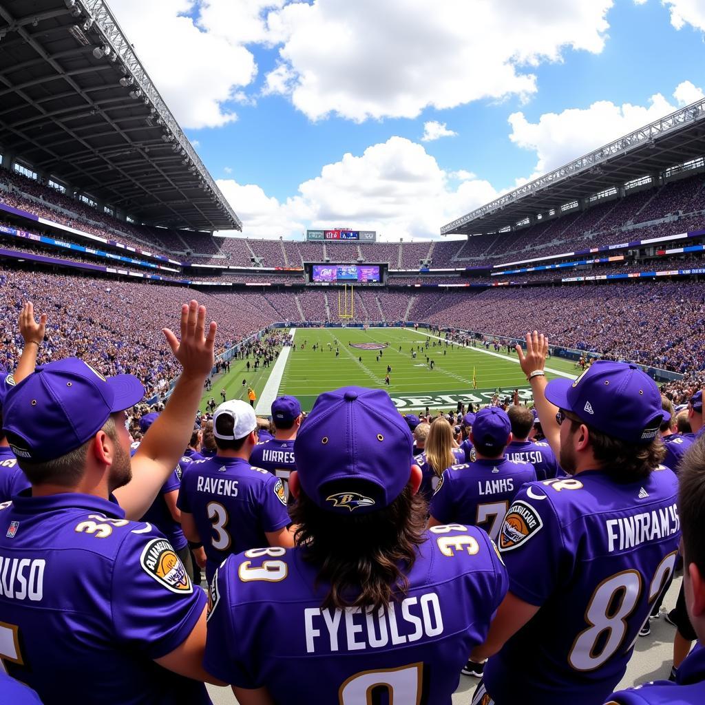 Baltimore Ravens Fans at Game