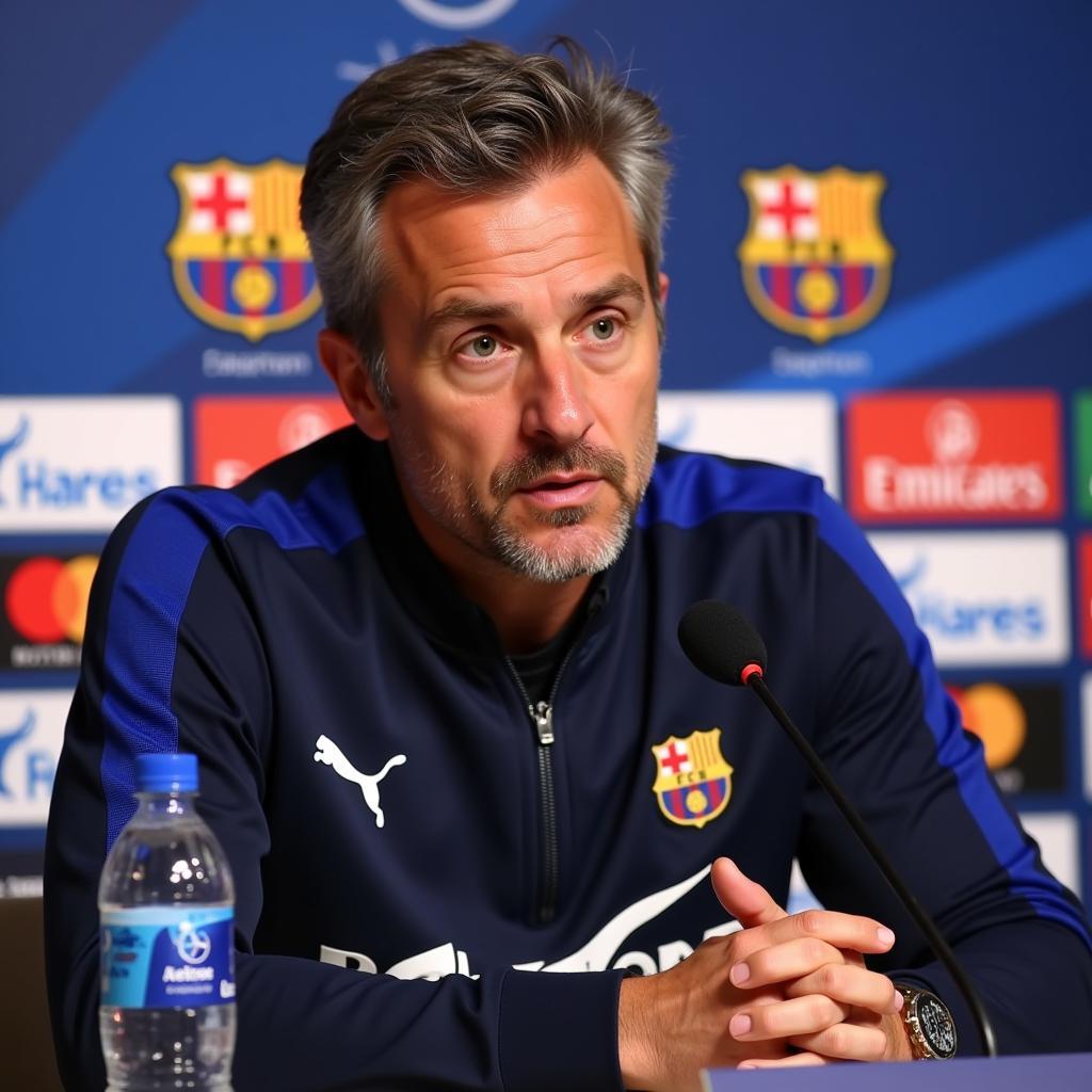 Barcelona Manager in Press Conference