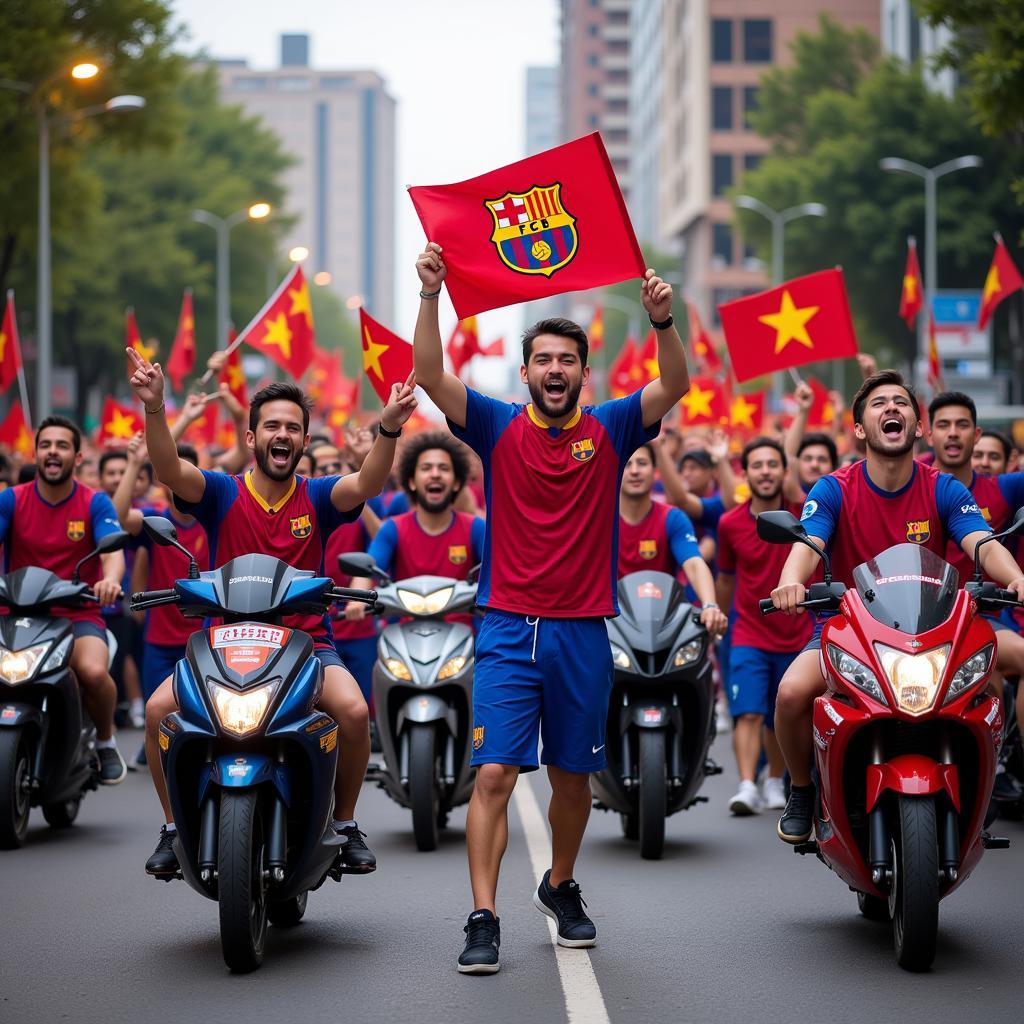 Barcelona Fan Club Viet Street Celebration