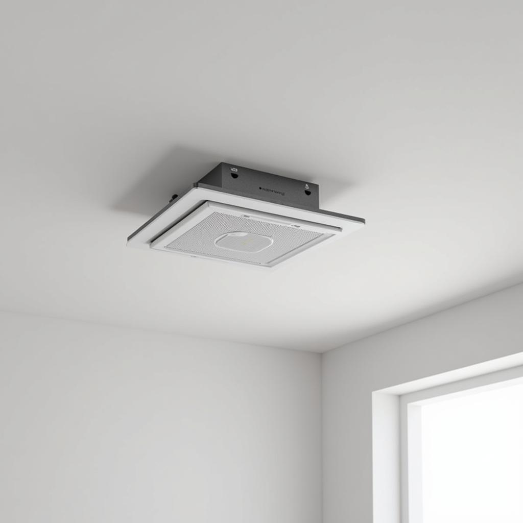 Humidity sensor extractor fan in a bathroom