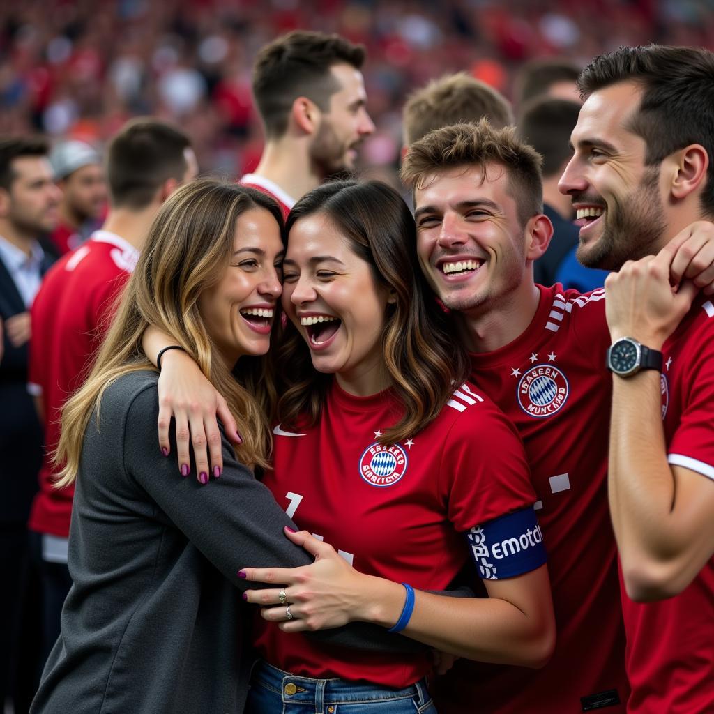 Bayern Munich fan club celebration