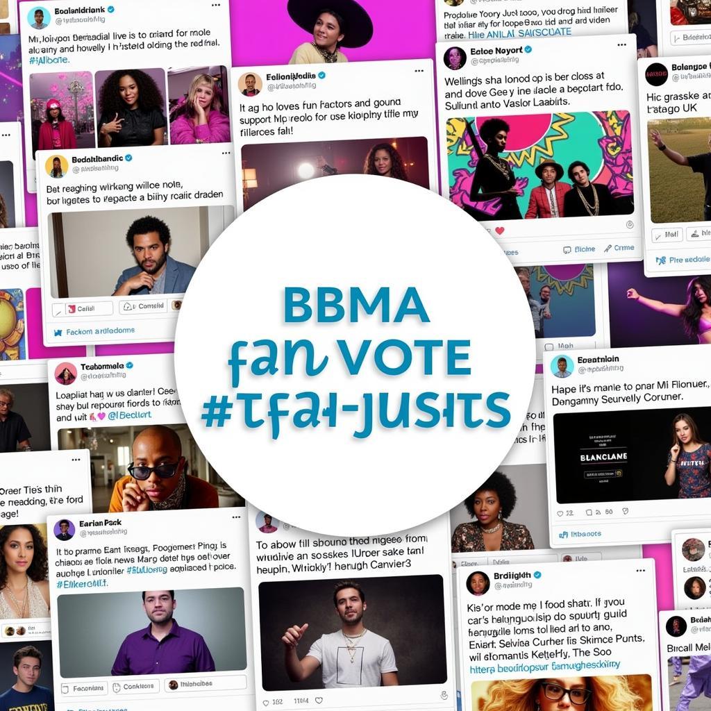 Social media buzzing with BBMA fan vote campaigns