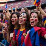 Beautiful Barca Fans at Camp Nou