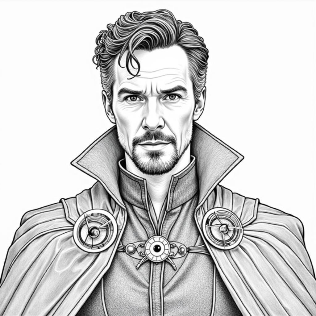 Benedict Cumberbatch Pencil Sketch as Doctor Strange