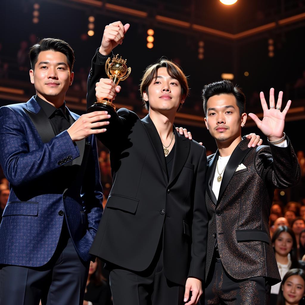 Big Bang Receiving an Award