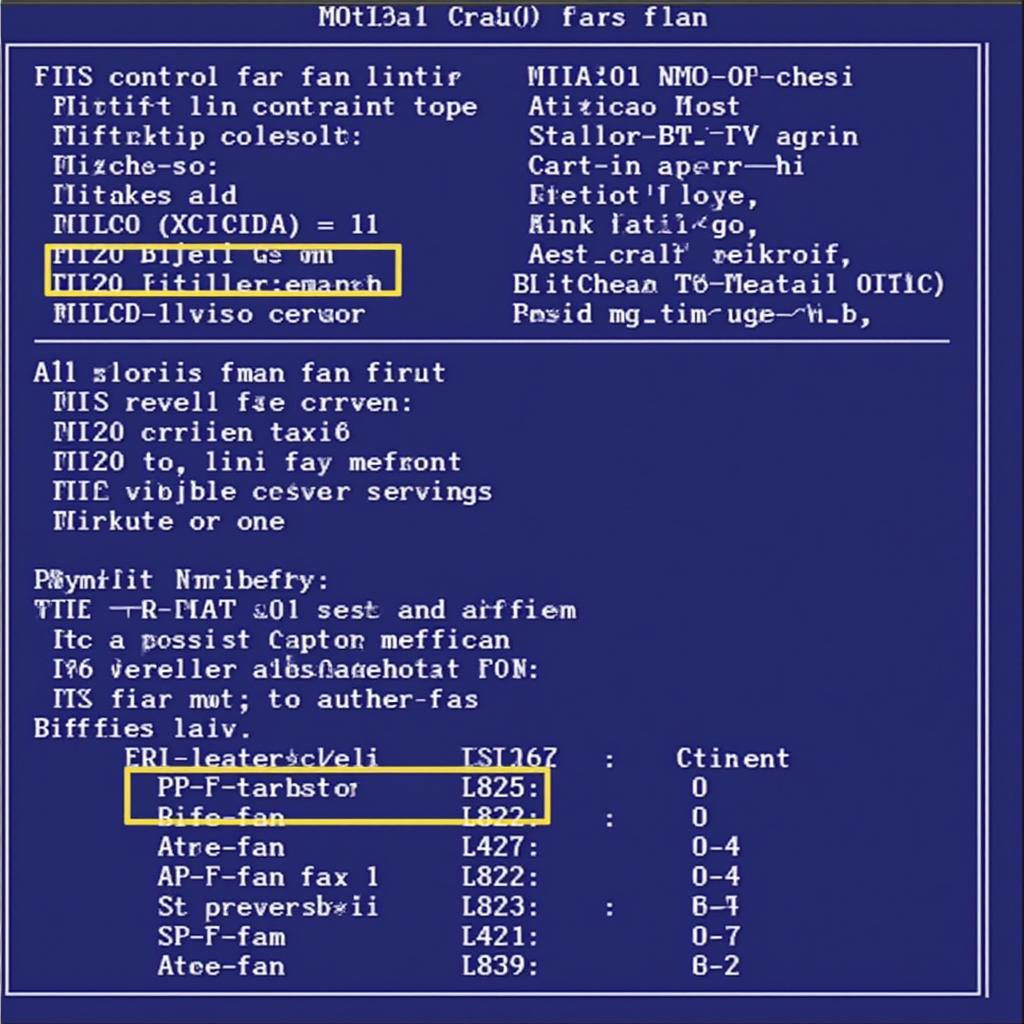 BIOS Fan Control Settings