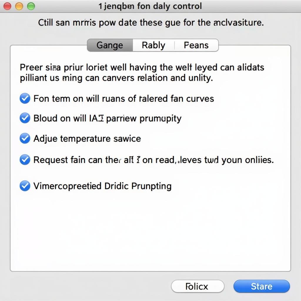 BIOS Fan Control Settings