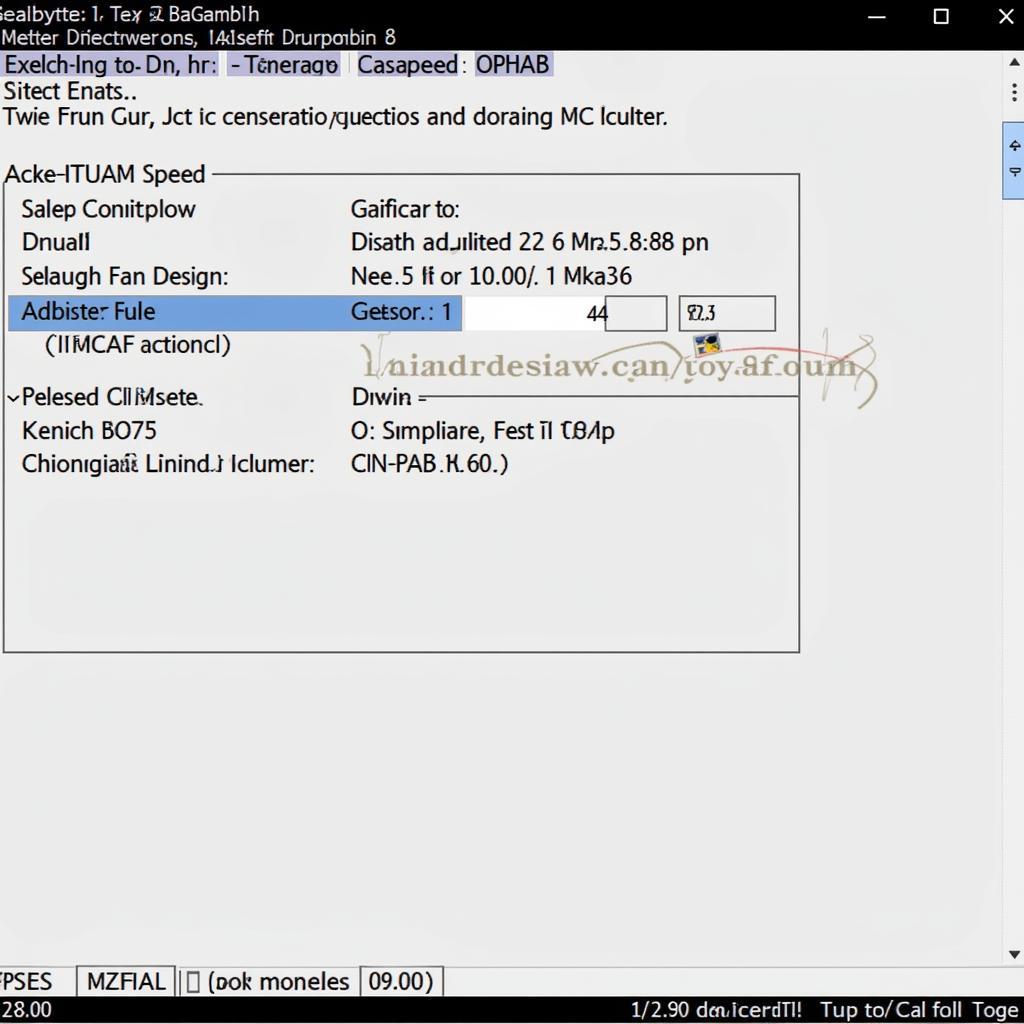 BIOS Fan Settings