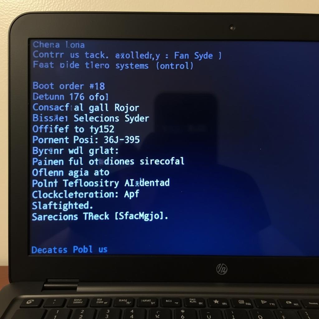 Accessing BIOS settings on a laptop