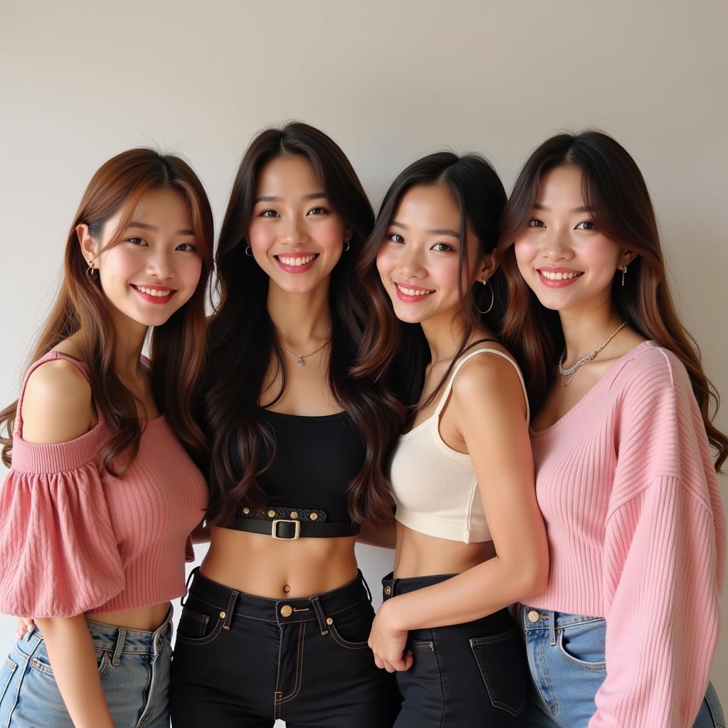 BLACKPINK members posing together