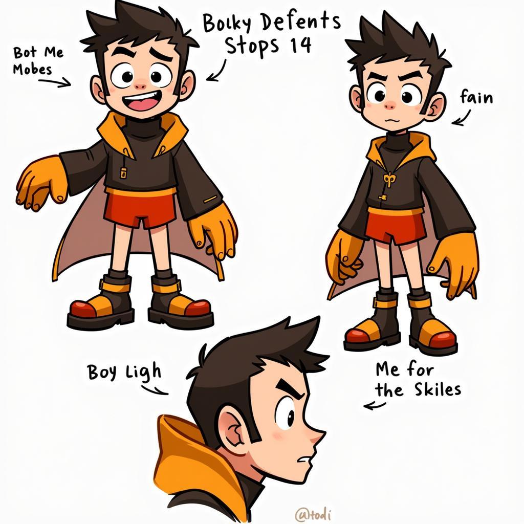 Boboiboy Fan Comic Character Design