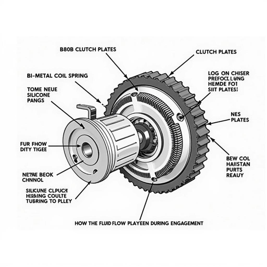 Diagram of a Borg Warner Viscous Fan Clutch