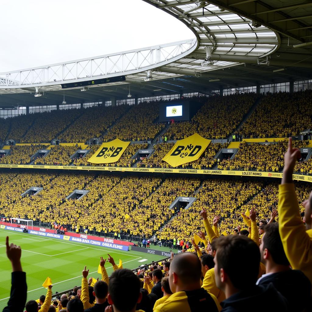 Borussia Dortmund Sudtribune Crowd