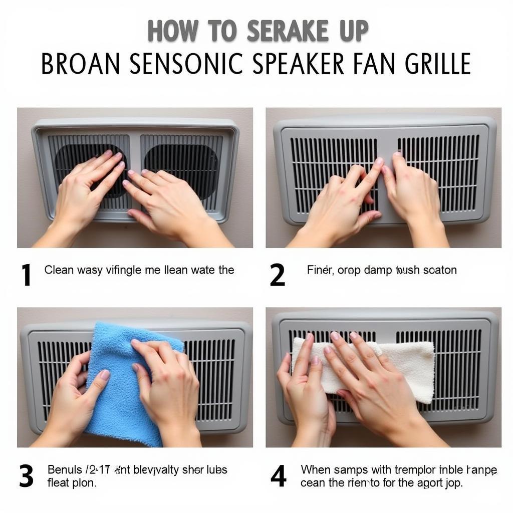 Cleaning the Broan Sensonic Speaker Fan