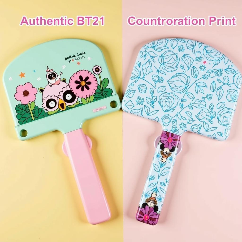 Comparing Authentic and Counterfeit BT21 Fans