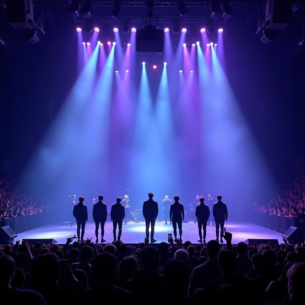 BTS performing at a sold-out global concert