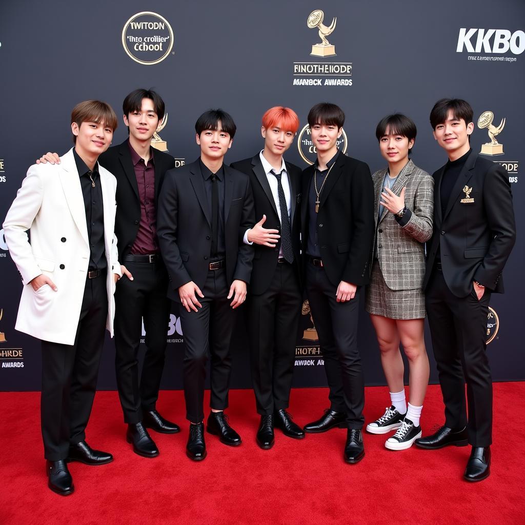 BTS Group Photo at an Awards Show