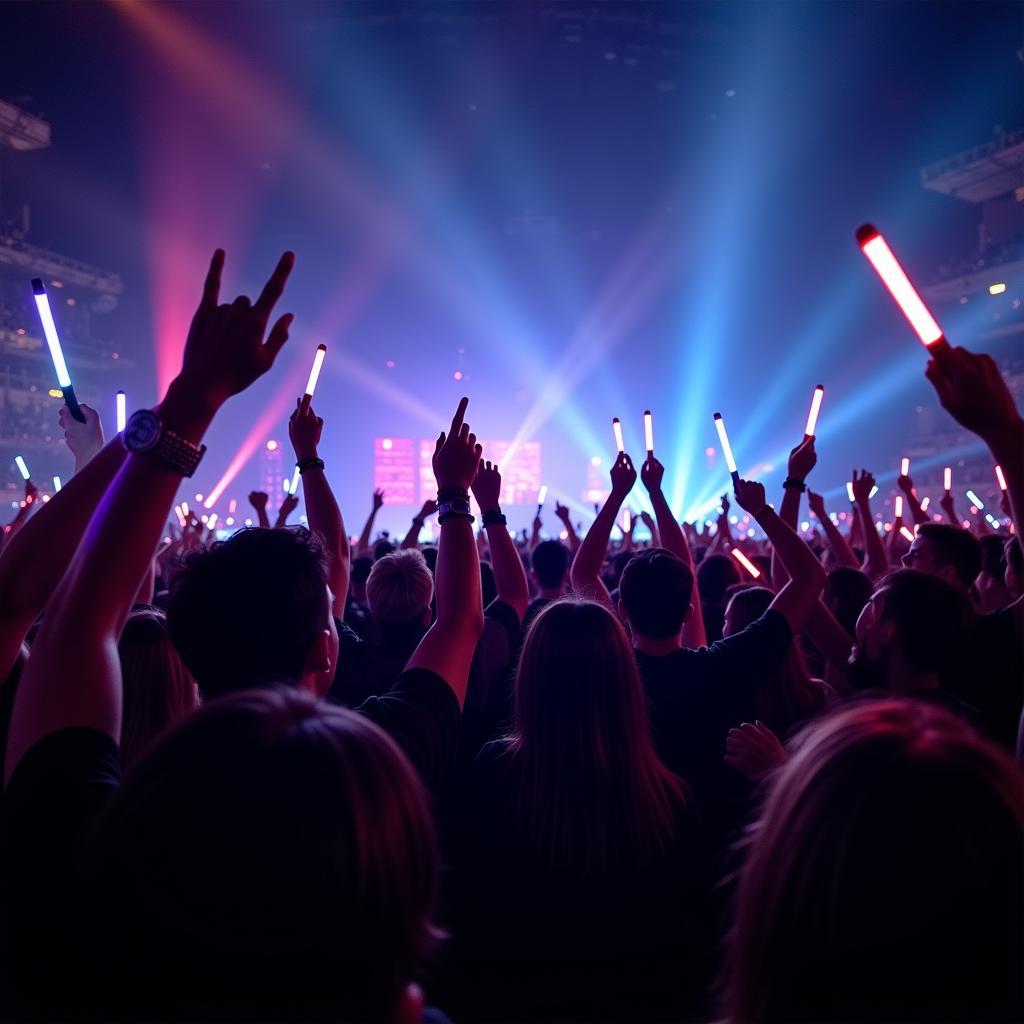 BTS Pretty Fans Cheering at Concert