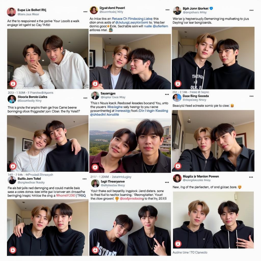 BTS interacting with fans on social media platforms