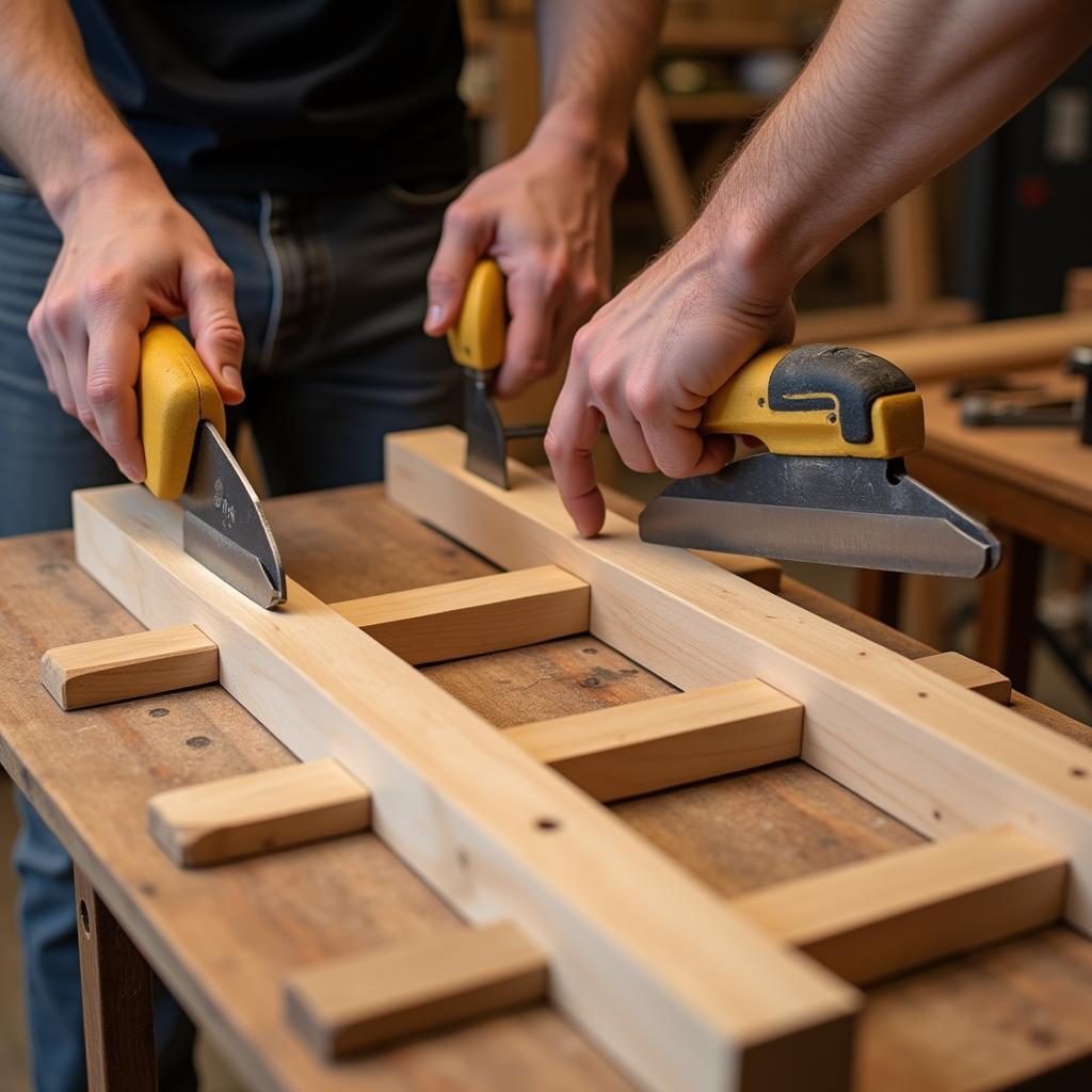 Constructing the Wooden Frame of a Punkah Fan