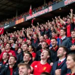 Canterbury fans cheering at Orangetheory Stadium