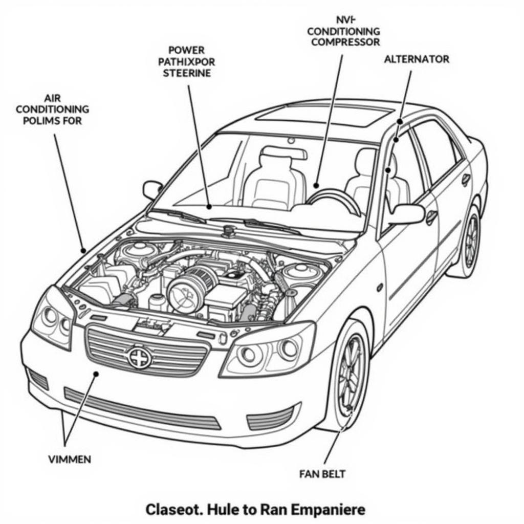 Car Fan Belt Diagram