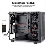 Connecting Multiple Case Fans to a Hub