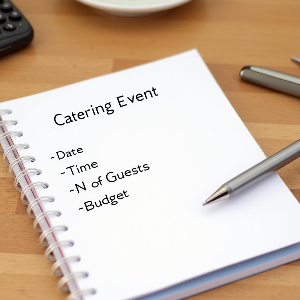 Planning a catering event