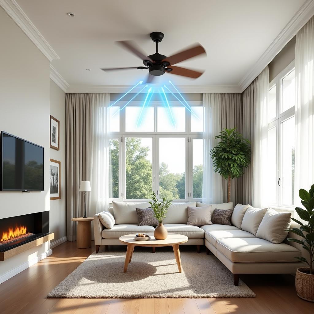 Ceiling Fan Rotating Counterclockwise