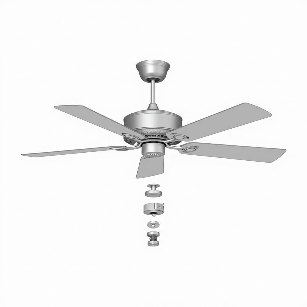 Parts of a ceiling fan