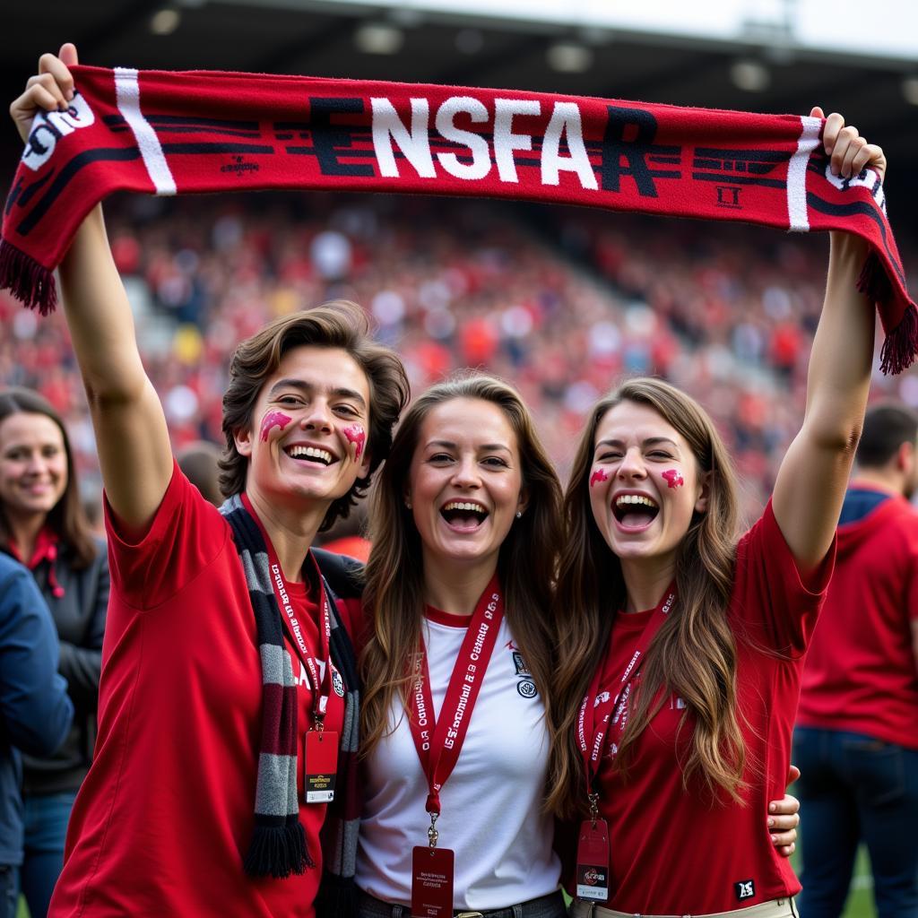 Football Fans Celebrating a Victory