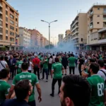 Celtic fans clash with locals in Benidorm